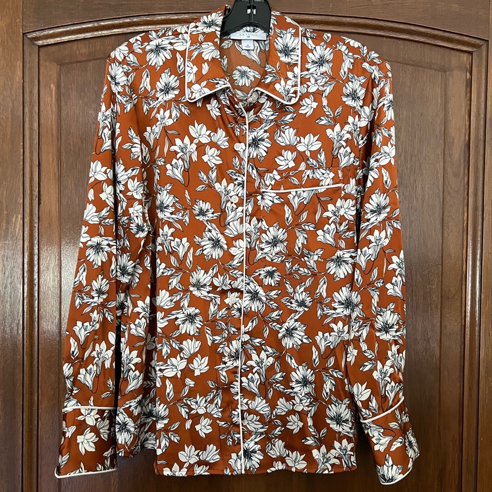 La Ligne x Target Floral Blouse AND Wide Leg Trousers SET - Medium - NWT